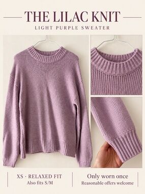 Light Purple Knit Sweater